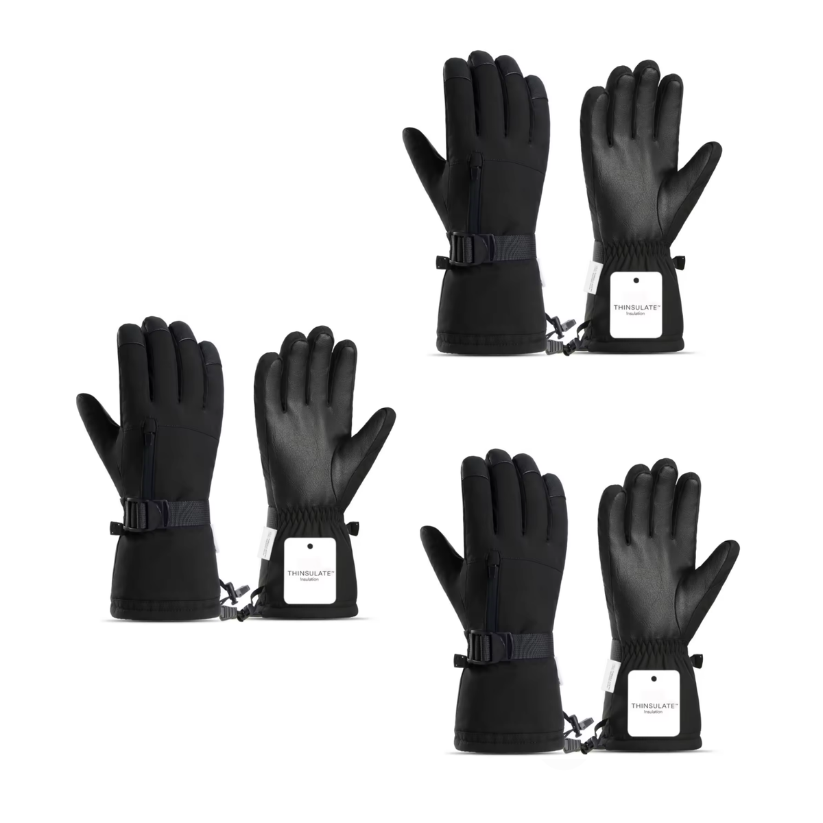 Waterproof Ski Gloves for Kids & Adults