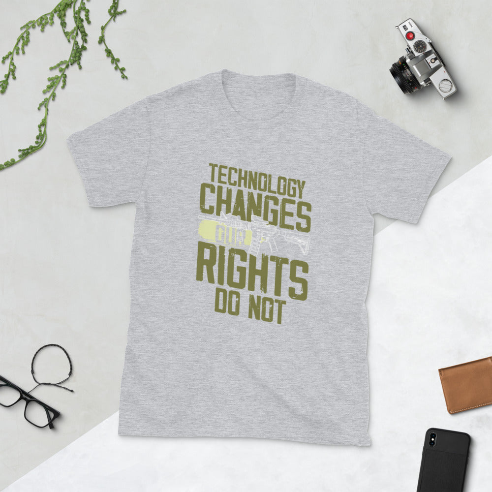 Technology Changes Our Rights Short-Sleeve Unisex T-Shirt