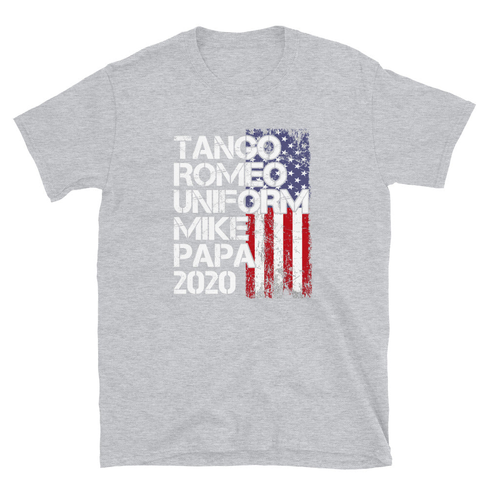 Military Trump supporter Tango Romeo Uniform Mike Papa Short-Sleeve Unisex T-Shirt