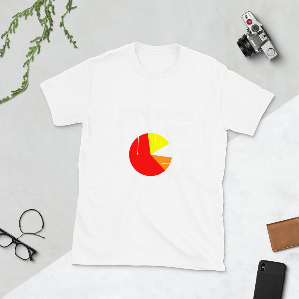 Reasons I Need Guns Short-Sleeve Unisex T-Shirt