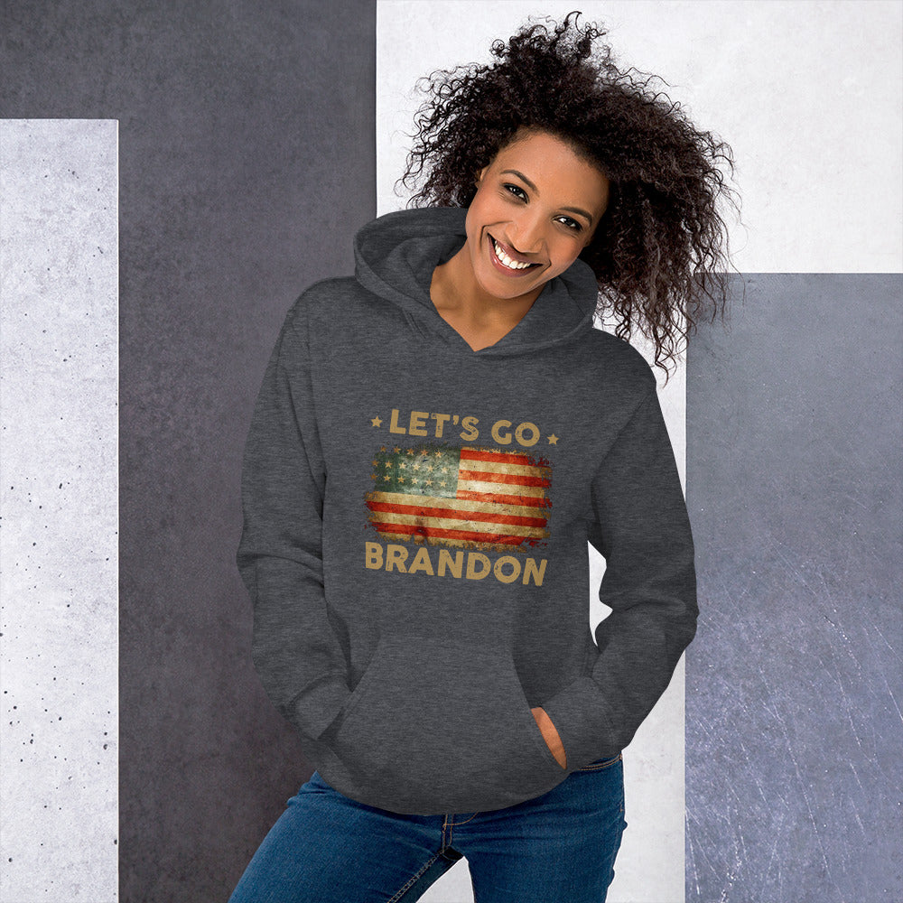 Let's go brandon American flag old glory Unisex Hoodie