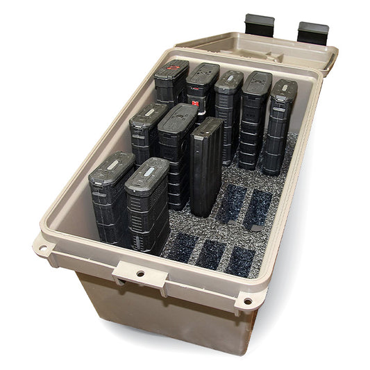 Caja de almacenamiento de munición dinosaurio/lata táctica (fabricada en EE. UU.)