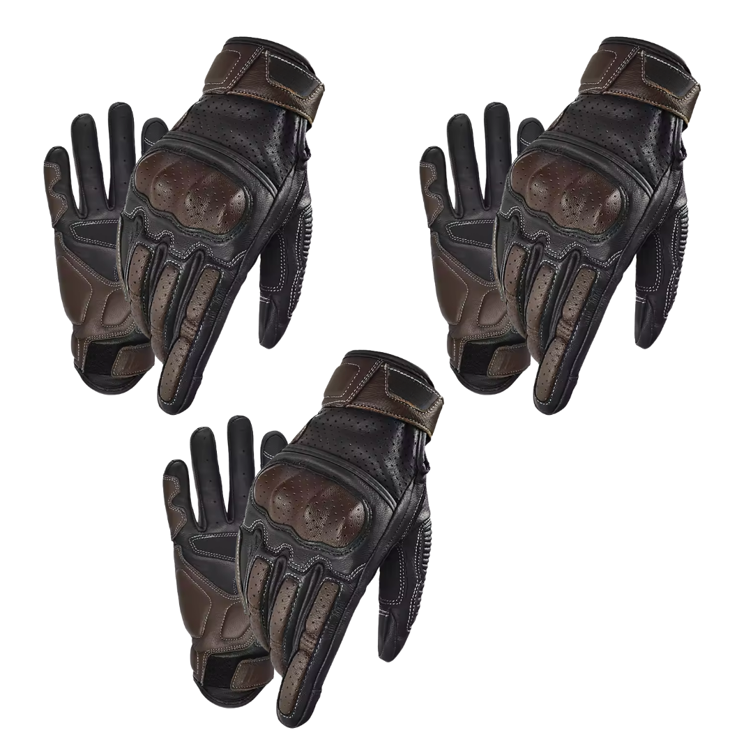 Spino Leather Motorcycle Gloves