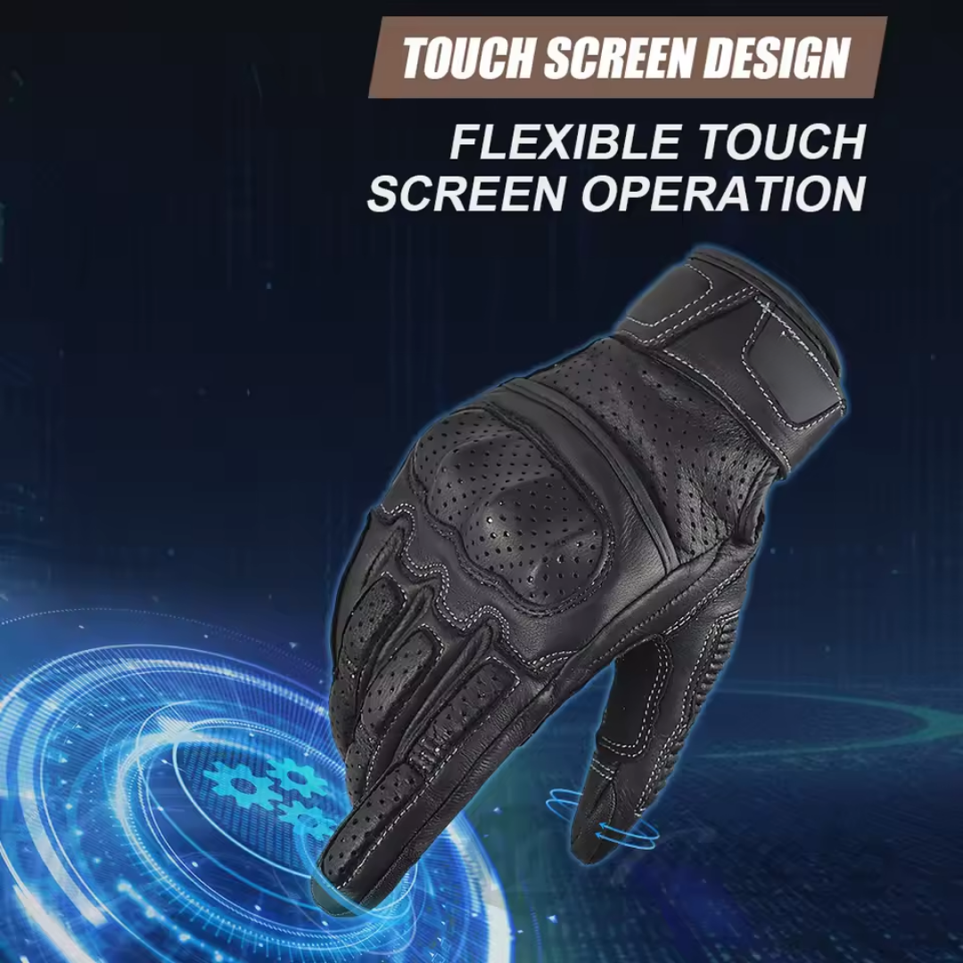 Spino Leather Motorcycle Gloves