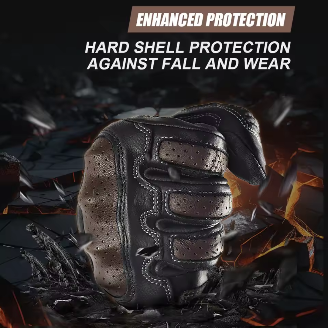 Spino Leather Motorcycle Gloves