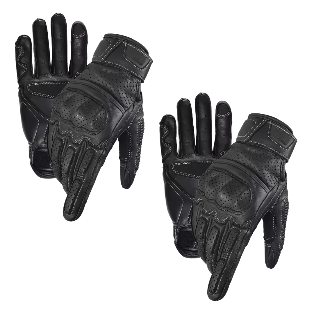 Spino Leather Motorcycle Gloves