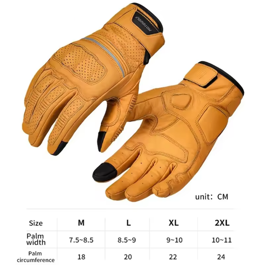 1PC Dino Retro Perforated Leather Gloves