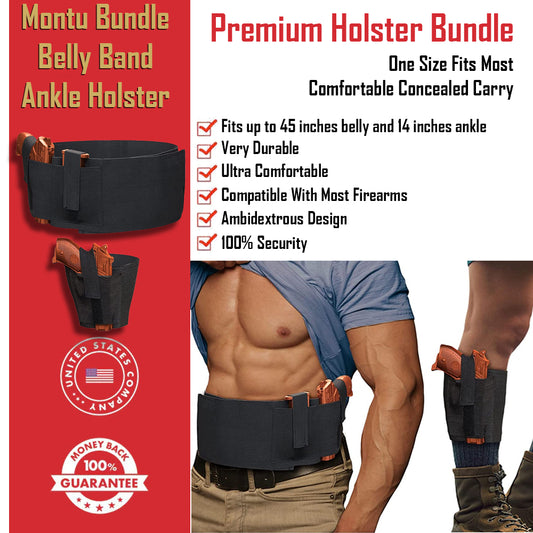 Montu Bundle Belly Band Ankle Holster GG
