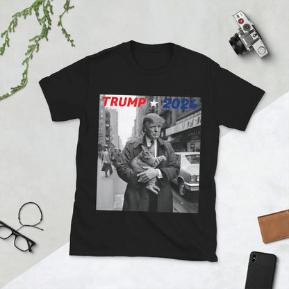Trump Loves Cat Unisex Short-Sleeve T-Shirt