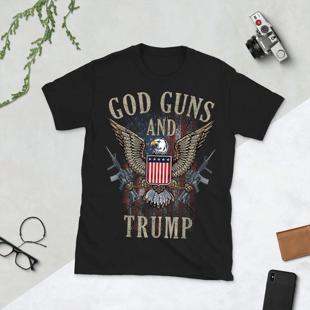 God Guns and Trump Unisex Short-Sleeve T-Shirt