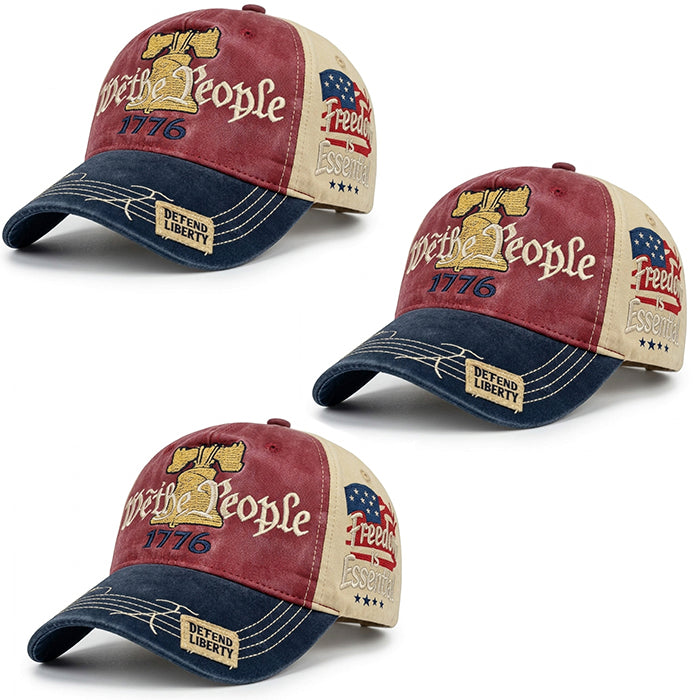 3 Liberty Bell 250 Caps