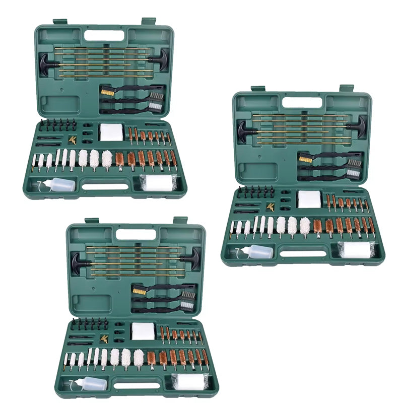 Broomstick gun cleaning kit