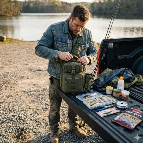 Dino Fishing Tackle backpack