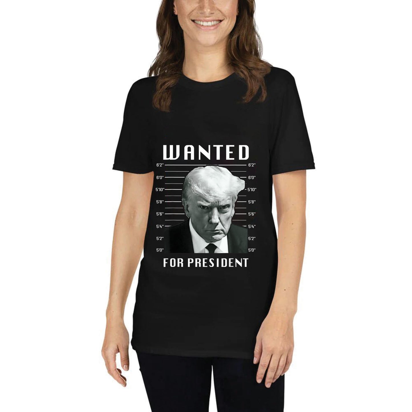 Wanted For President Unisex Short-Sleeve T-Shirt