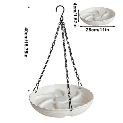 Hanging Bird Feeder & Bath Tray