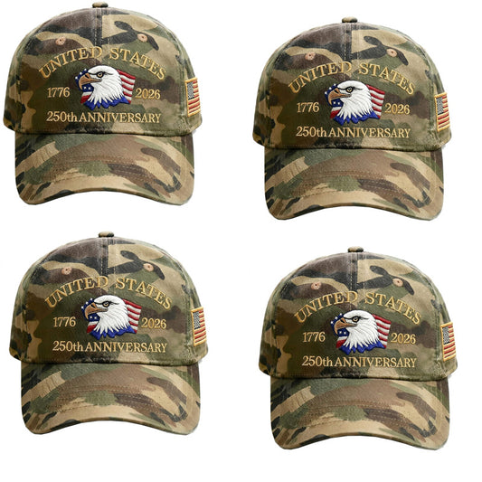 4 Camo eagle hats