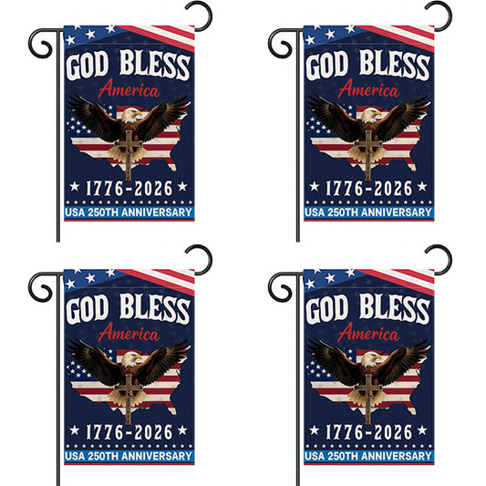 4 LIBERTY CROSS FLAGS