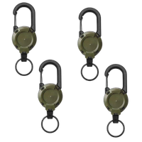 4x Dino Retractable Keychains