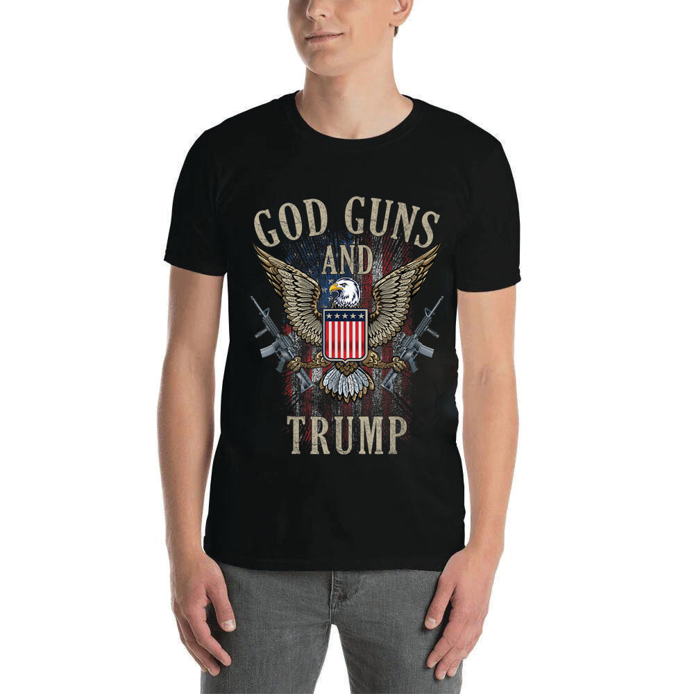 God Guns and Trump Unisex Short-Sleeve T-Shirt