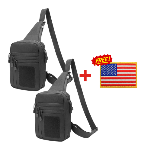 2 Raptor Sling Bags with Badge