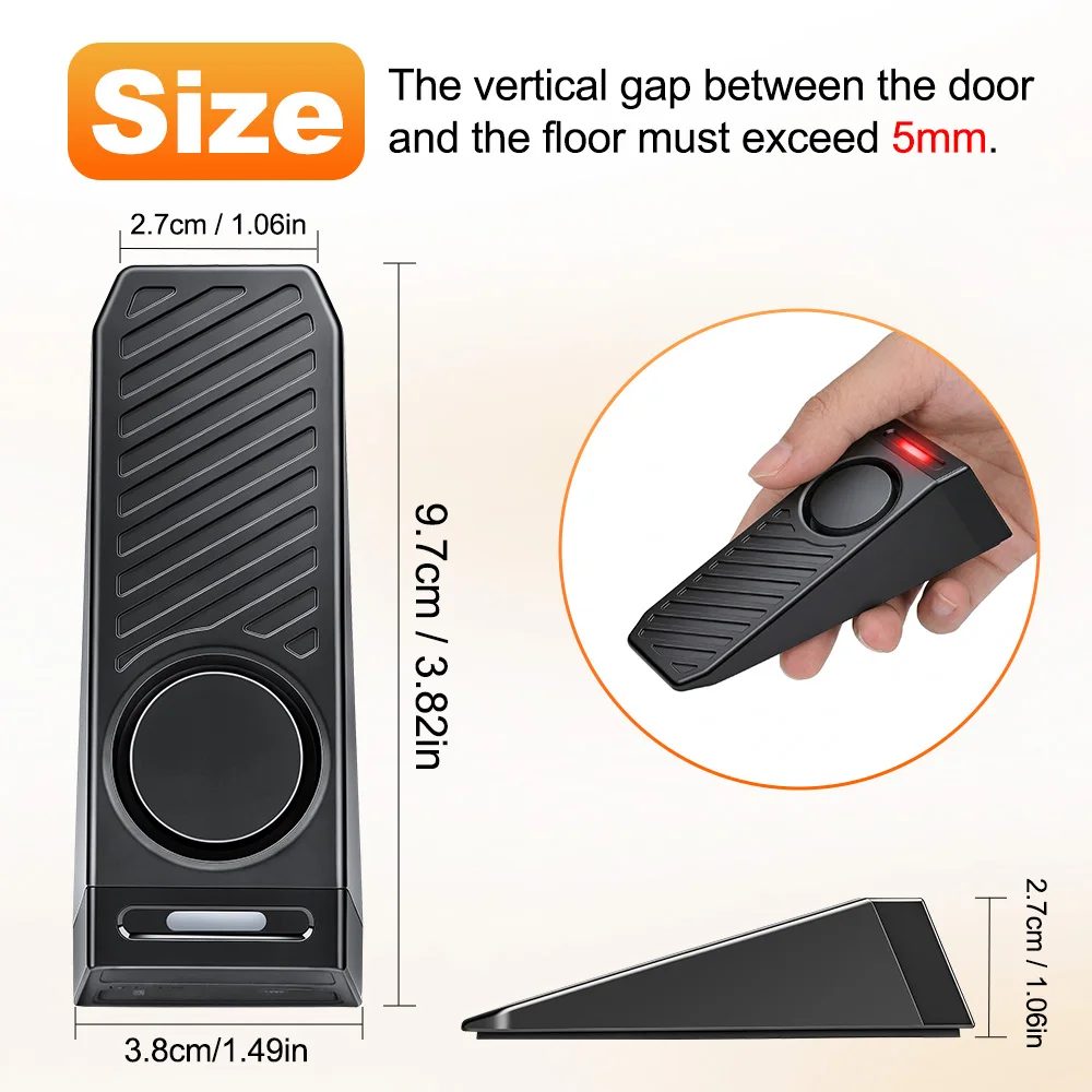 130dB Portable Door Stop Alarm