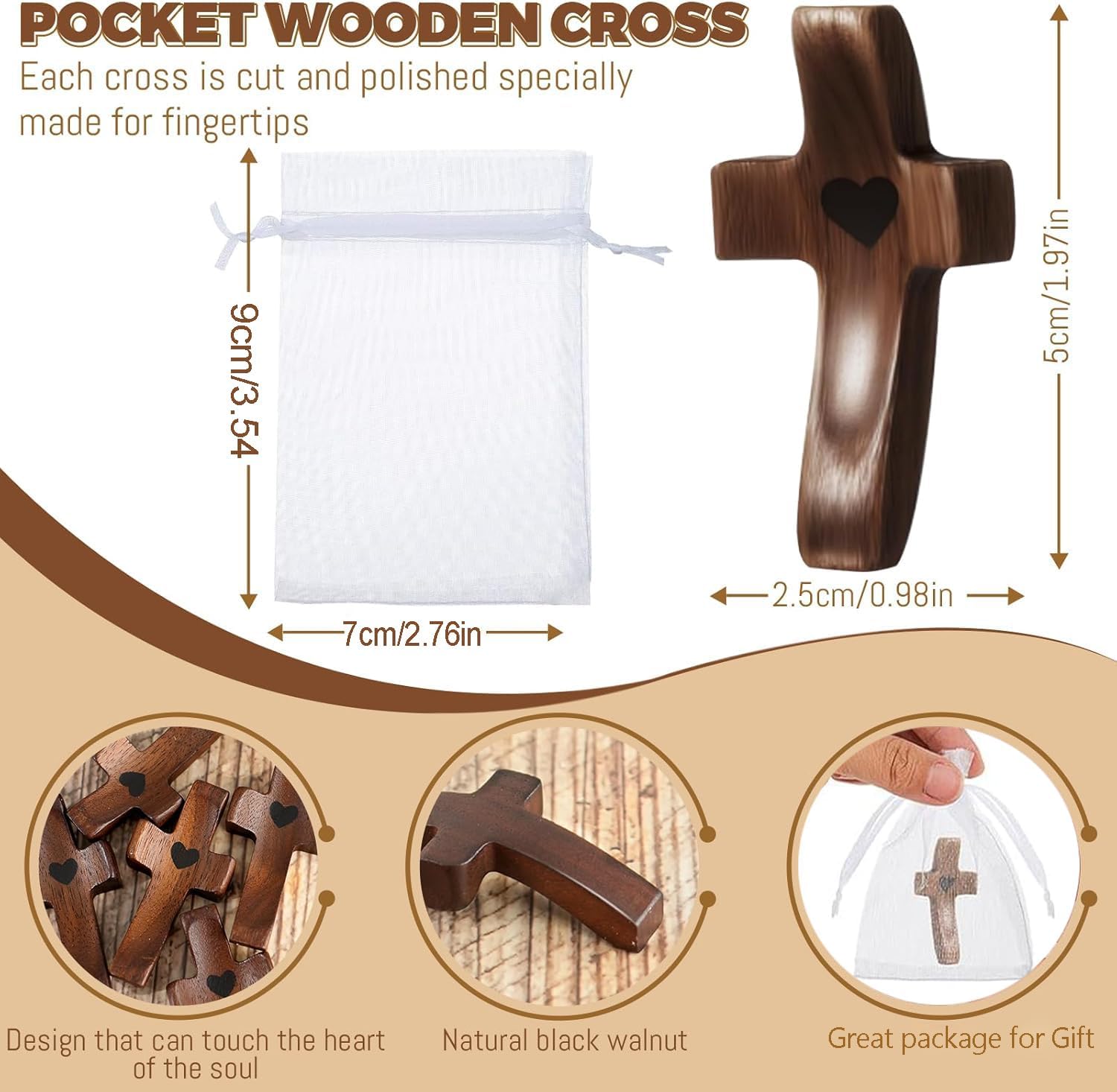 Pocket prayer crosses
