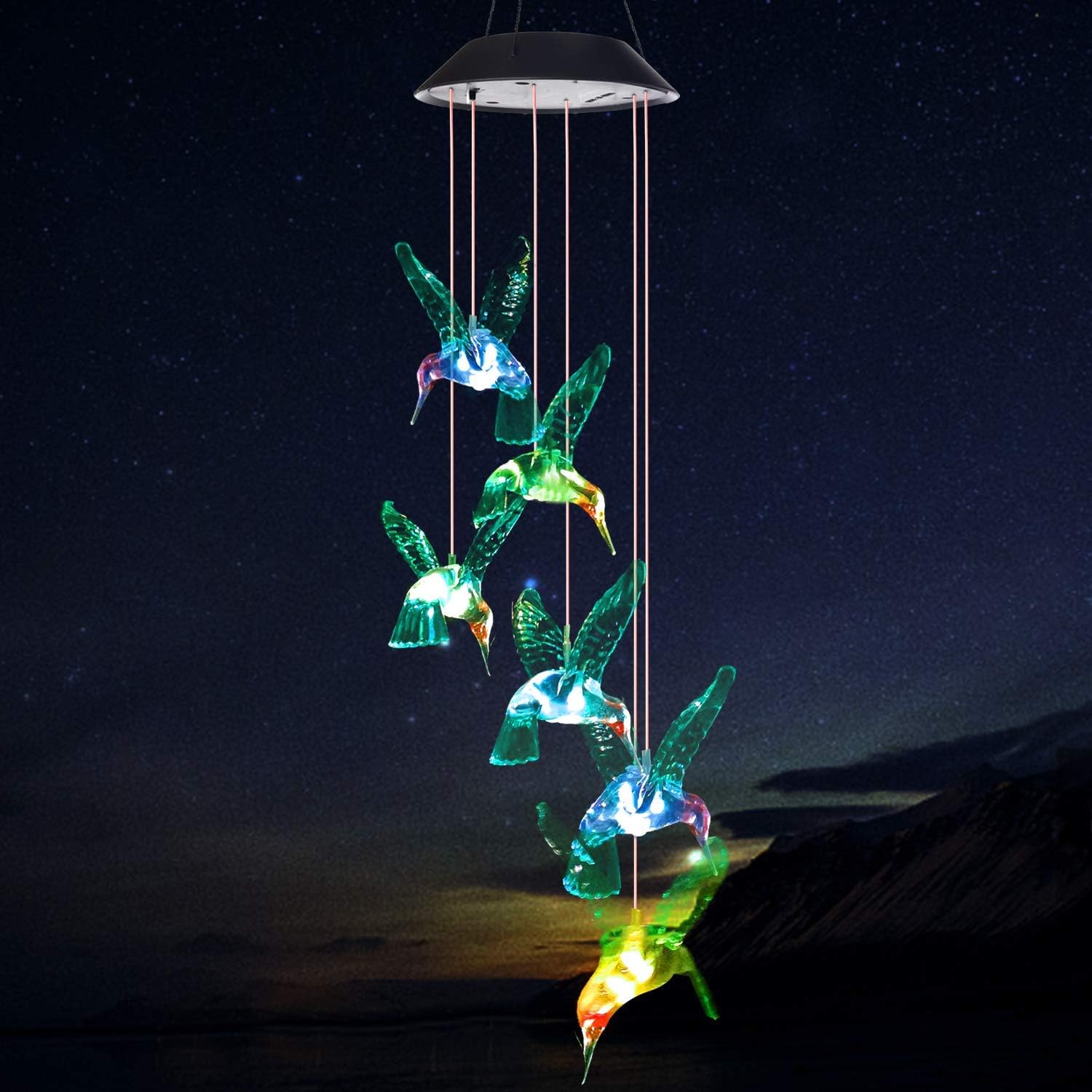 Hummingbird Solar Wind Chime