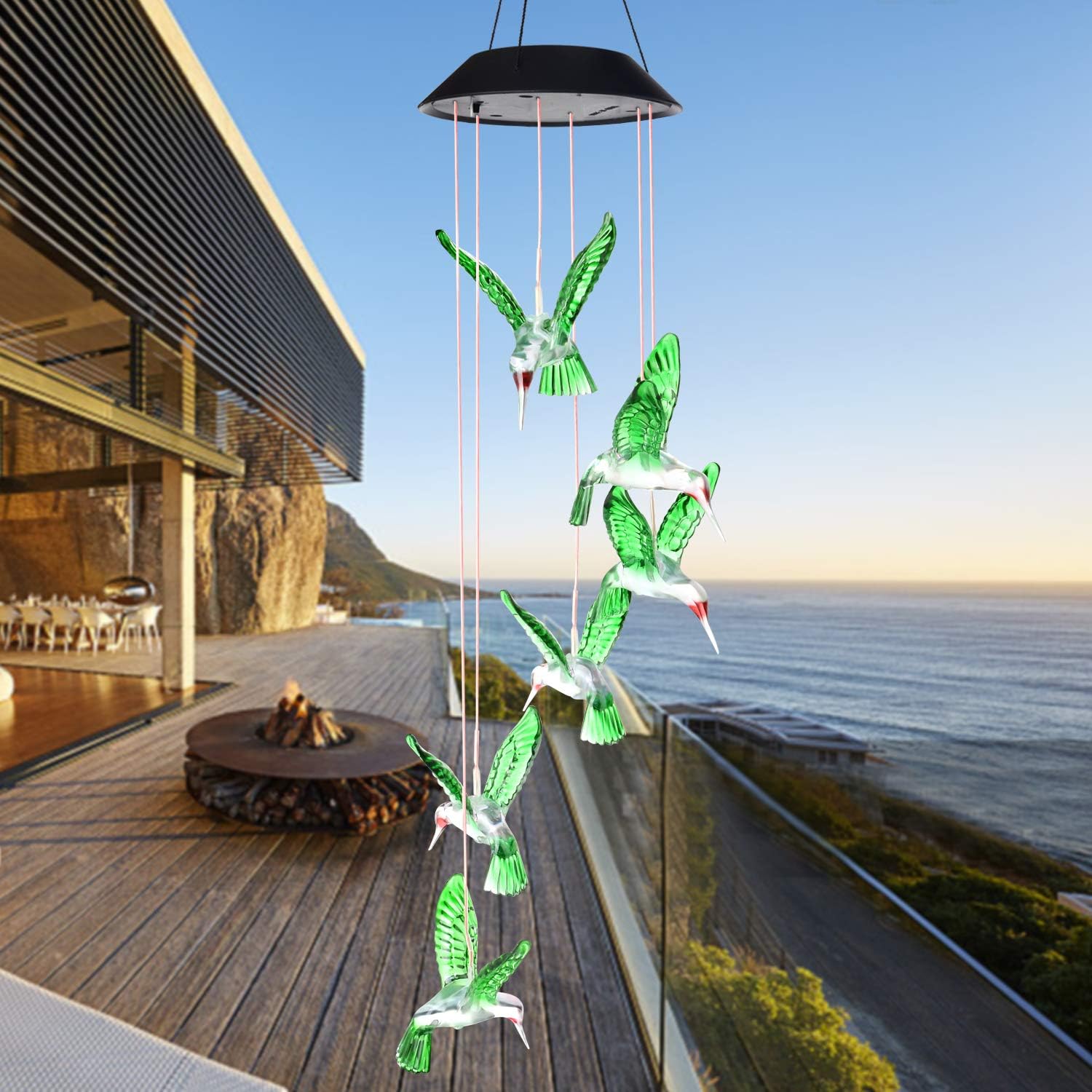 Hummingbird Solar Wind Chime