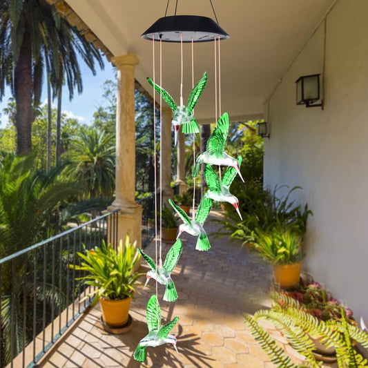 Hummingbird Solar Wind Chime