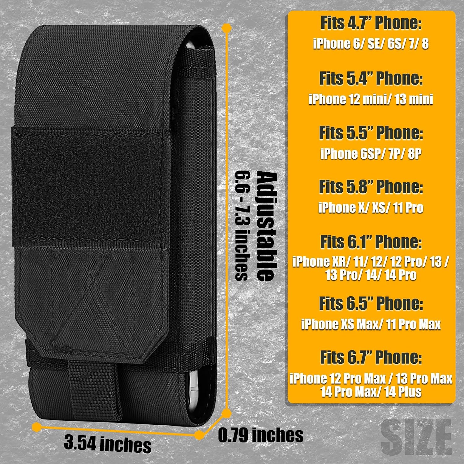 US Flag Molle Phone Holster