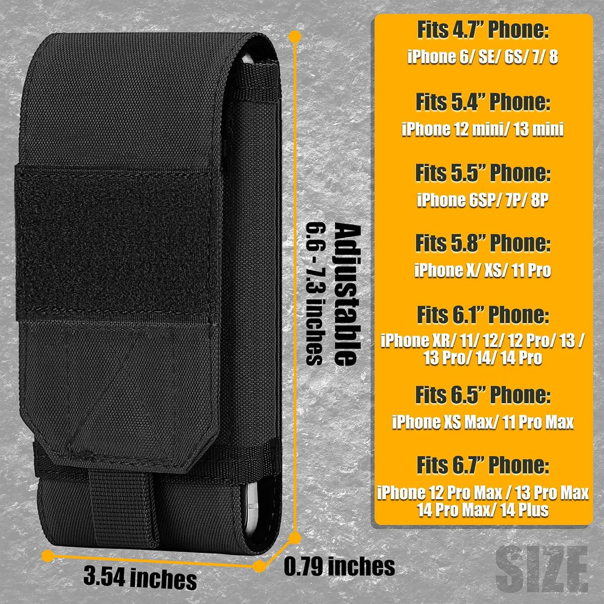 US Flag Molle Phone Holster