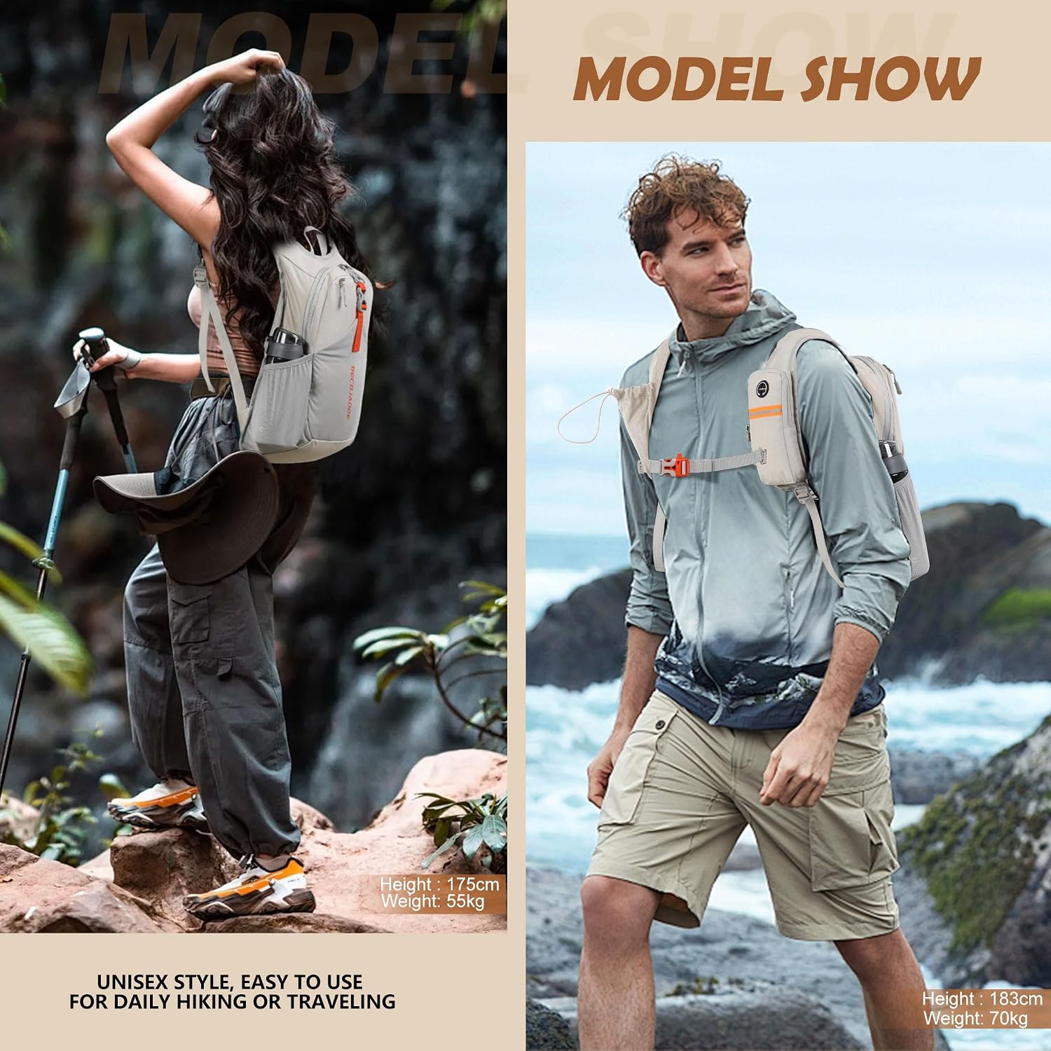 15L Foldable Hiking Backpack