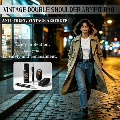 Double Shoulder Underarm Utility Bag