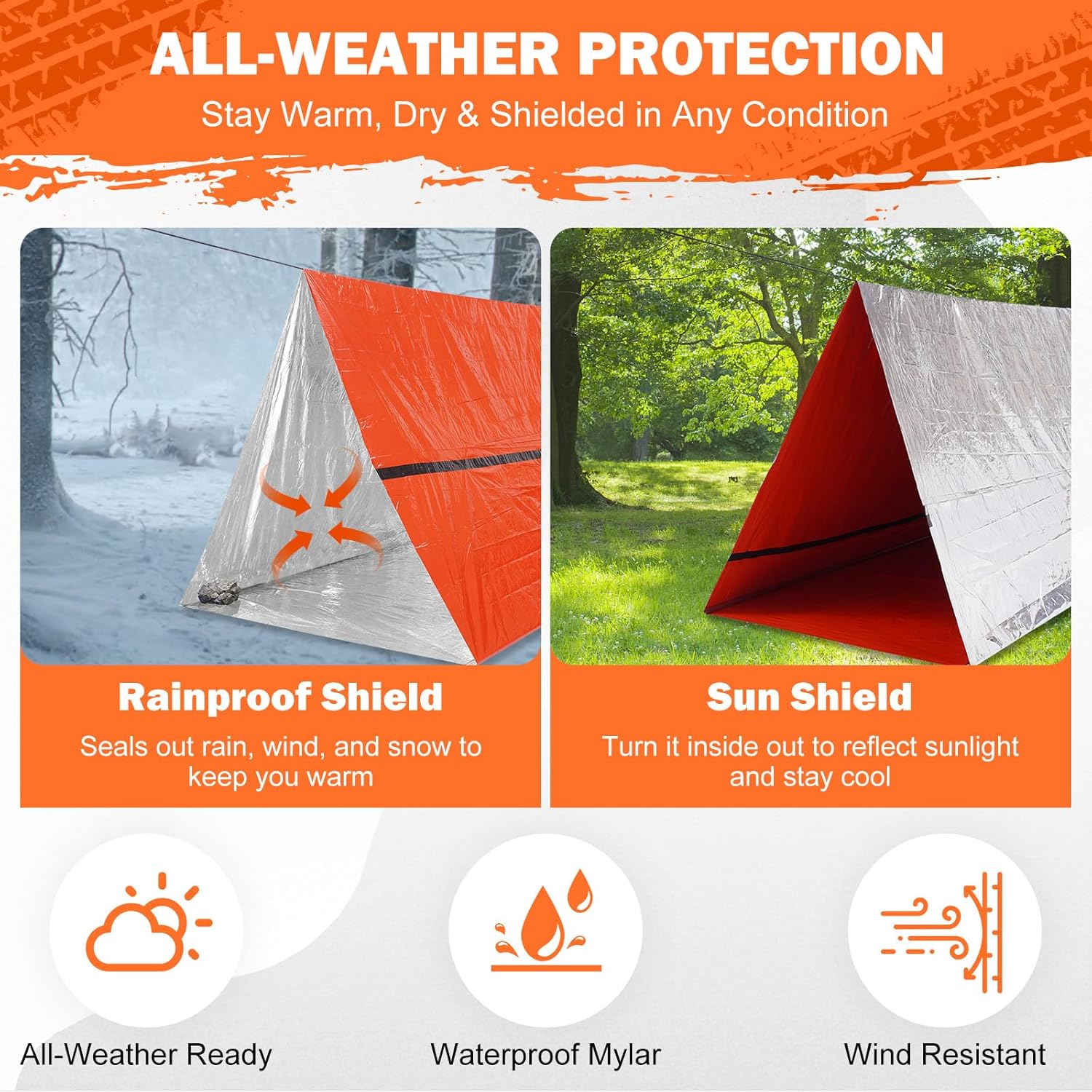 2x Emergency Tents