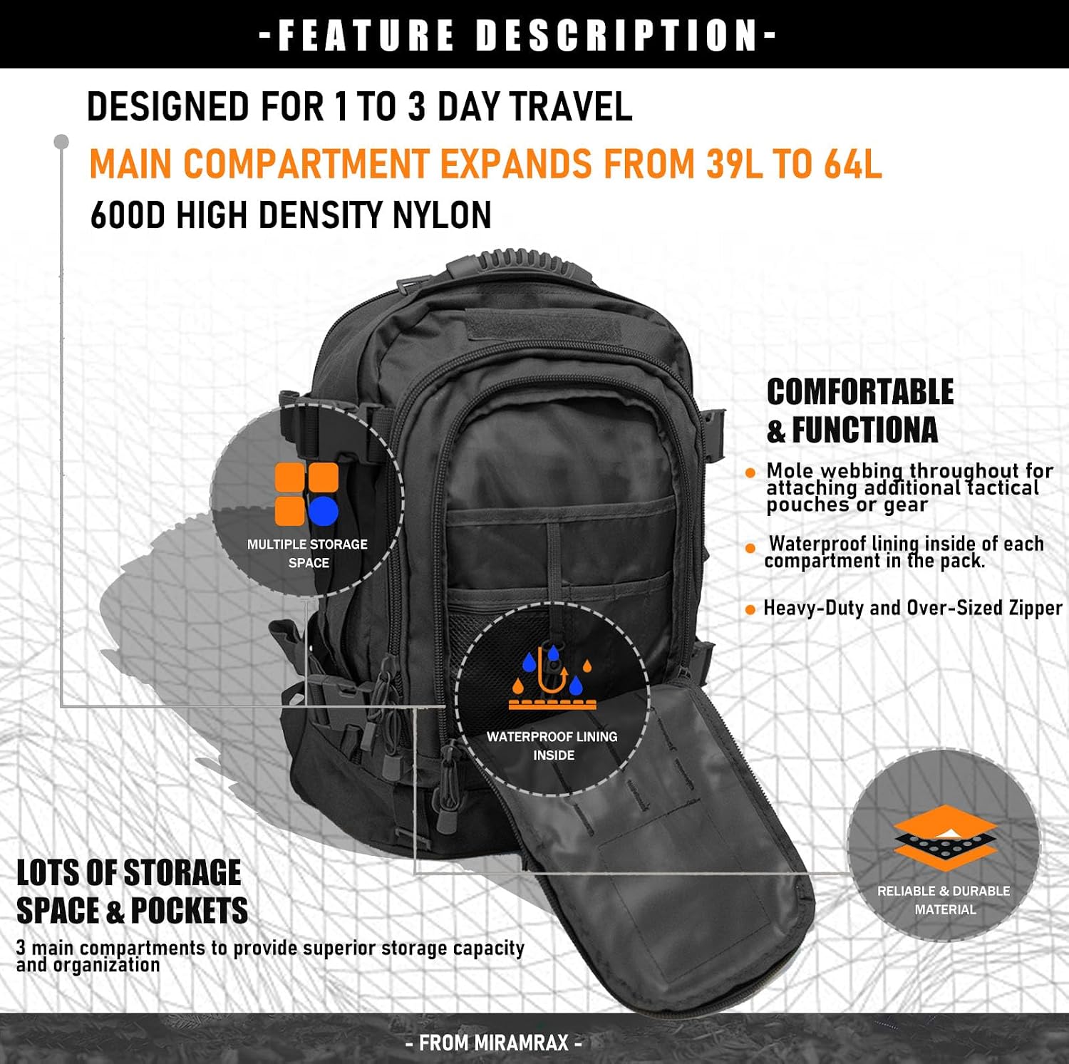 Ironback 64 Expedition pack