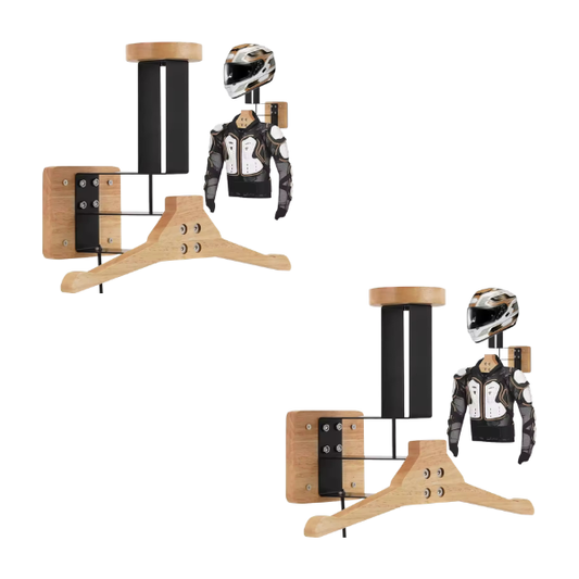 2x Wall-Mounted Gear Racks