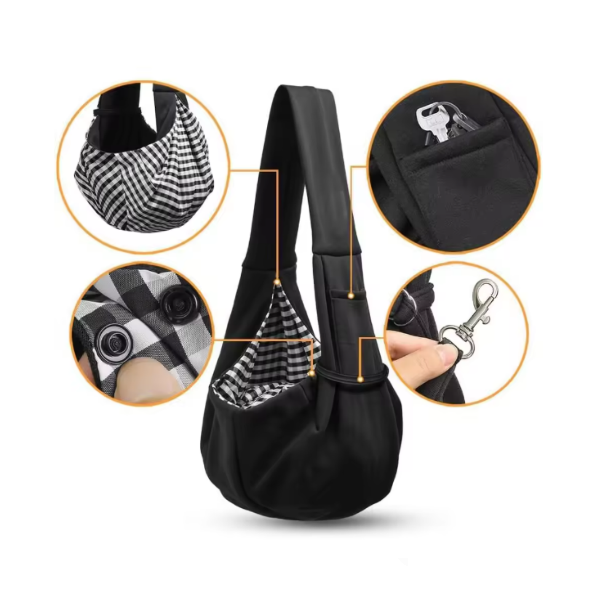Dino Small Pet Sling Bag