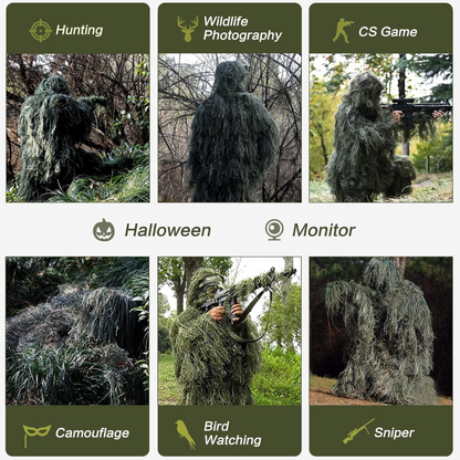 5-in-1 Ghillie Hunting Camouflage Suit