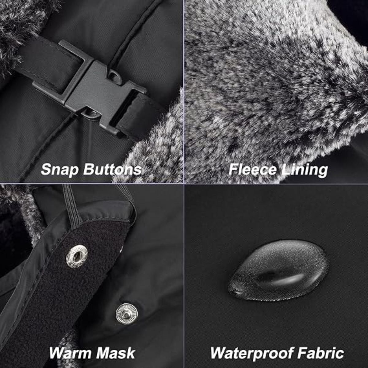 Winter Trapper Hat With Windproof Mask