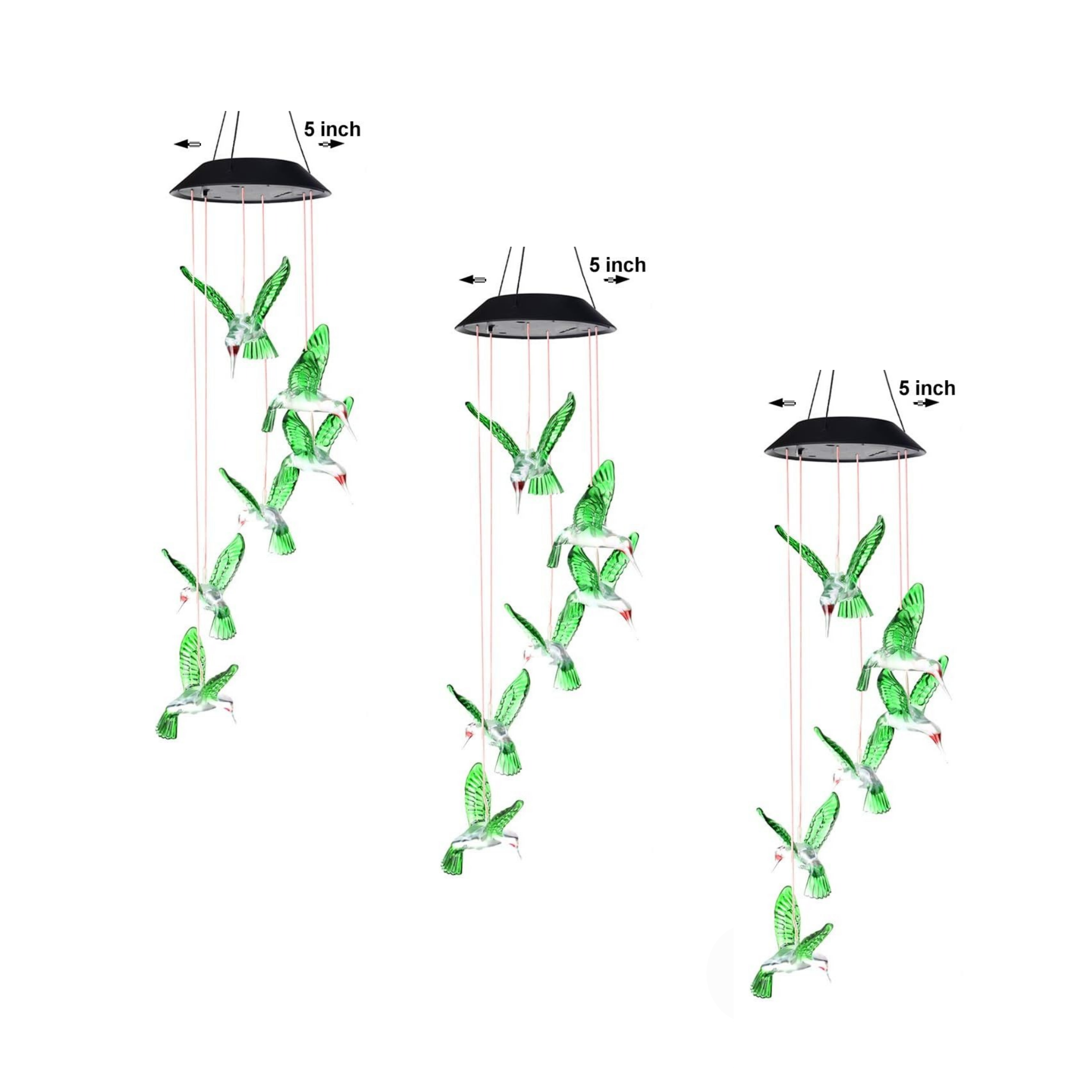 Hummingbird Solar Wind Chime