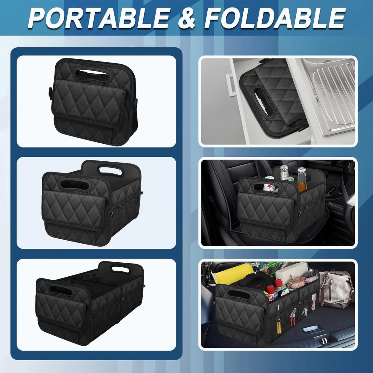 50L Waterproof Trunk Organizer