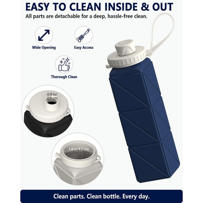 Collapsible Silicone Water Bottle 610ml