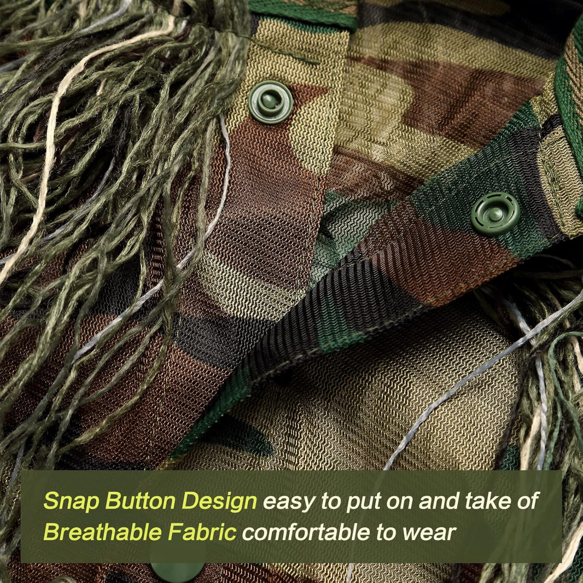 5-in-1 Ghillie Hunting Camouflage Suit