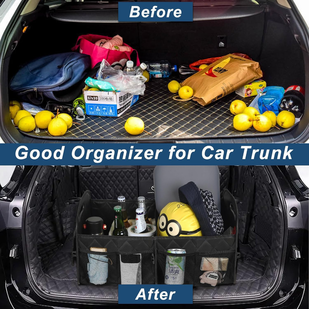 50L Waterproof Trunk Organizer