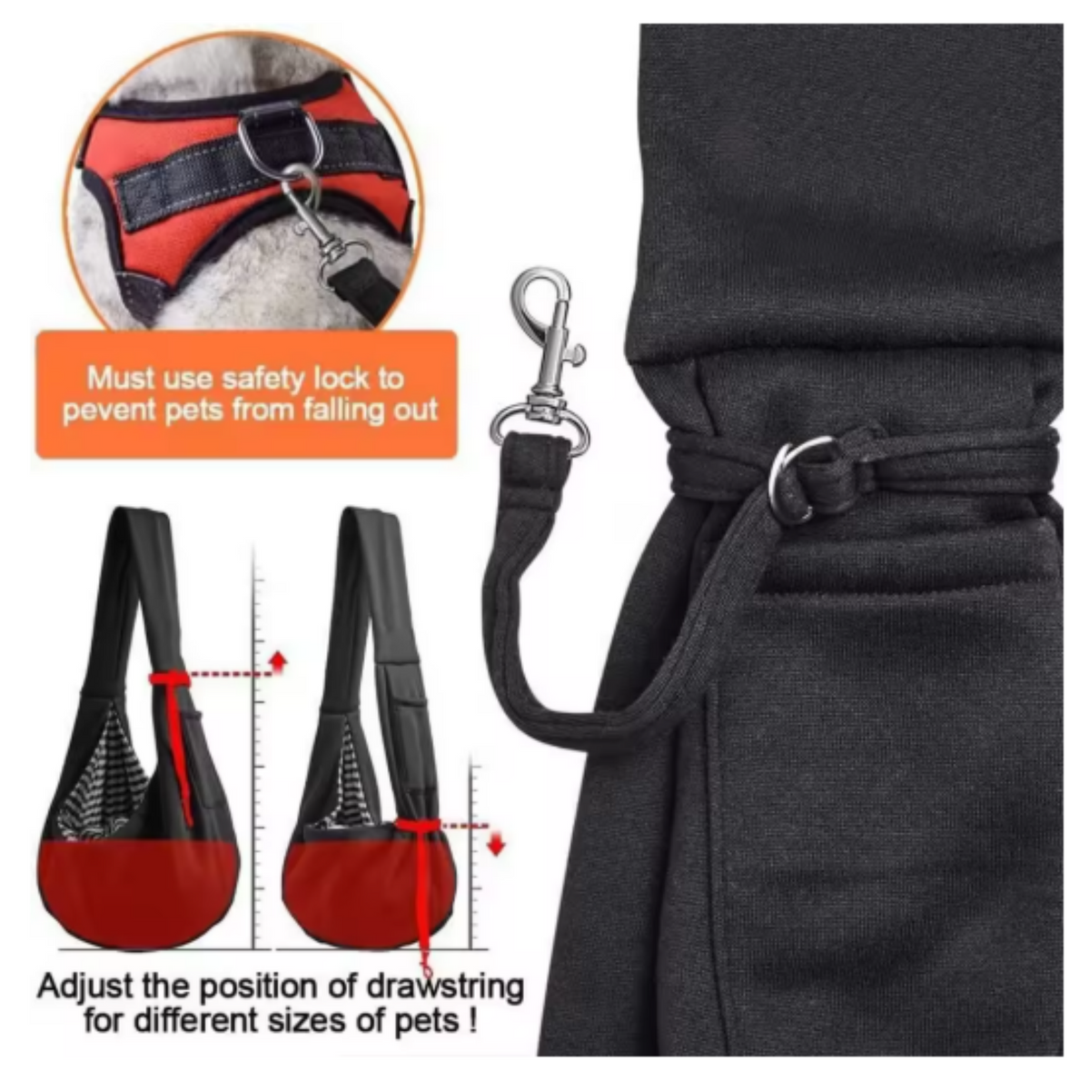 Dino Small Pet Sling Bag