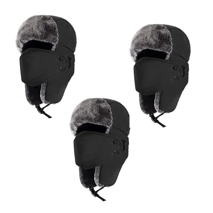 Winter Trapper Hat With Windproof Mask