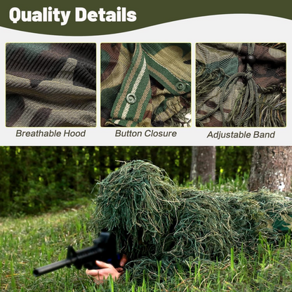 5-in-1 Ghillie Hunting Camouflage Suit