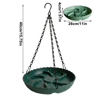 Hanging Bird Feeder & Bath Tray