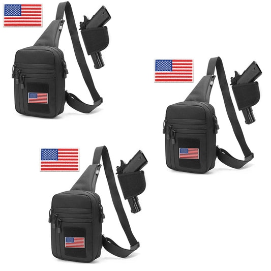 3 Raptor Sling Bags with flag gift