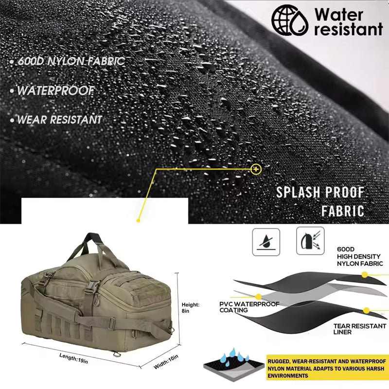 Spino Duffle Bag Tactical Backpack